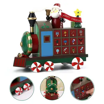 

Christmas Train Shaped Advent Calendar Desktop Ornaments Drawer Christmas Advent Countdown Calendar Christmas Decor Kids Gifts