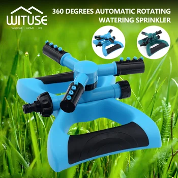 

Irrigation Garden Sprinklers Automatic watering Grass Lawn 360 Degree Circle Rotating Water Sprinkler 3 Nozzle Irrigation System