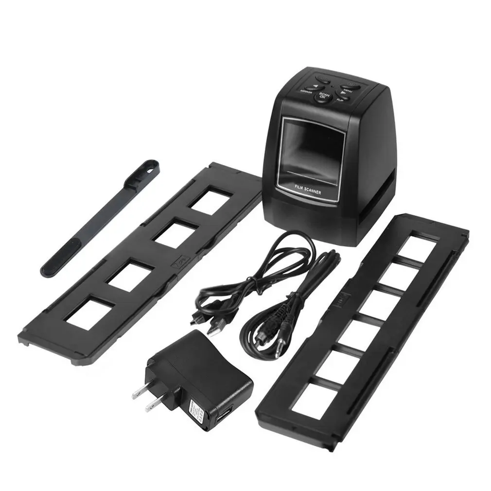 

High Fast Photo Printe Resolution Photo Scanner 35mm/135mm Slide Film Scanner Digital USB Film Converter 2.36" LCD screen