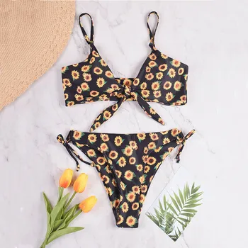 

Summer Bikini Set For Women Explosion Models Sexy Print Swimsuit Bikini Solid Separate Swimsuit Bikinis Maillot De Bain Femme