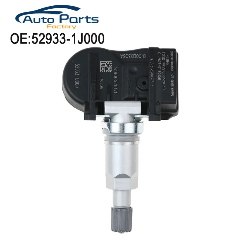 

Датчик контроля давления в шинах 52933-1J000, 529331J000, TPMS для Kia Optima, Hyundai i20, Sorento ix20, Venga 433 МГц