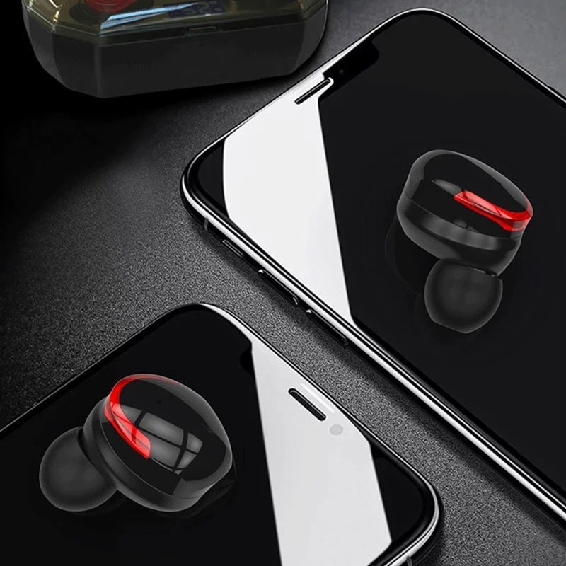 TWS беспроводные наушники 5,0, Bluetooth, водонепроницаемые спортивные наушники с сенсорным экраном, наушники с ЖК-экраном, затычки для Iphone, Android R10