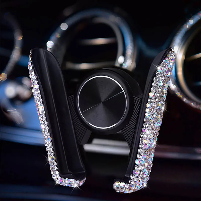 Bling-Crystal-Car-Phone-Holder-Universal-Air-Vent-Mount-Clip-Cell-Holder-For-Phone-In-Car (4)