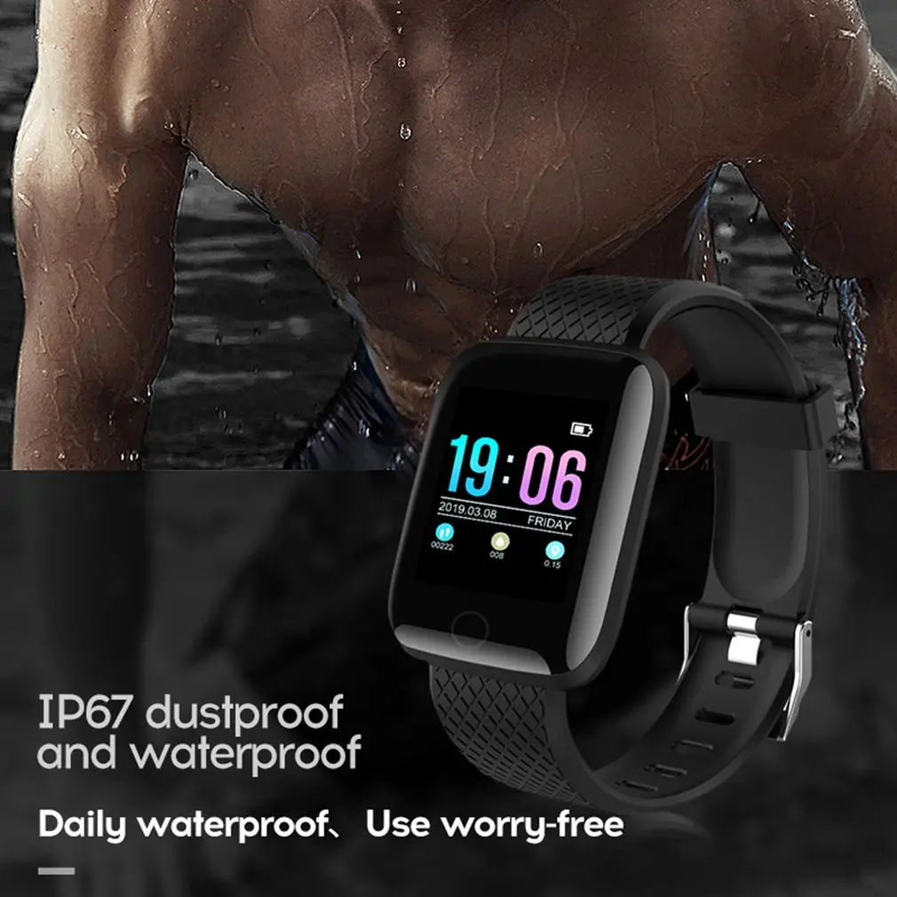D13 Смарт-часы, водонепроницаемые, кровяное давление, пульсометр, фитнес-трекер, умные часы для Android IOS, 1,3 дюймов, цветной экран