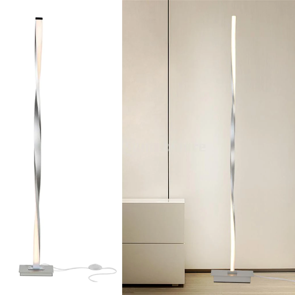 Super Bright Twist Floor Lamps Tall Standing Pole Light Spiral Curved Floor Lamp Bedroom Living Room Cafe Tall Small Lght Corner