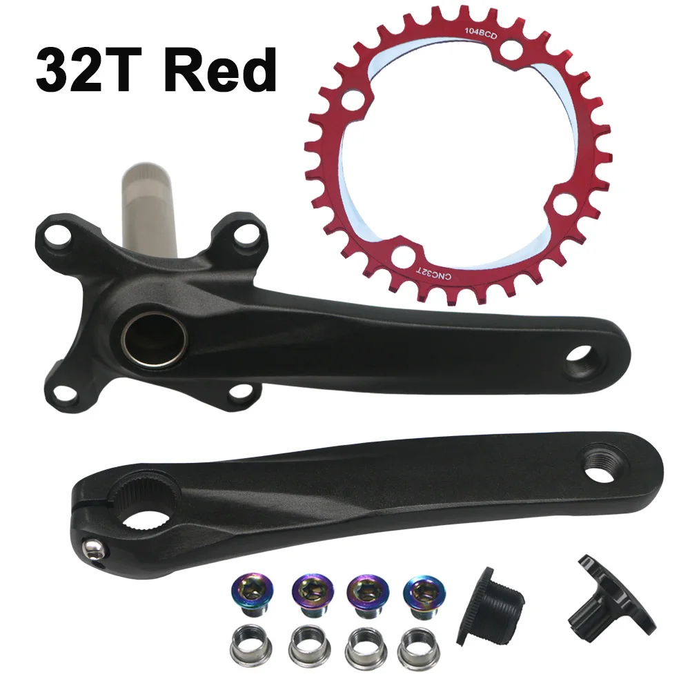 104BCD MTB mountain Road Fahrrad Kurbel 170mm BMX Bike Kurbel set Bottom 68BB Single speed Kettenblatt fit shimano deore teile – Detail 7