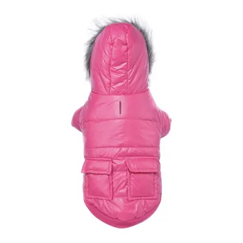 

Dog Winter Windproof Hooded Jacket Pet Soft Warm Coat Puppy Cold Weather Clothes