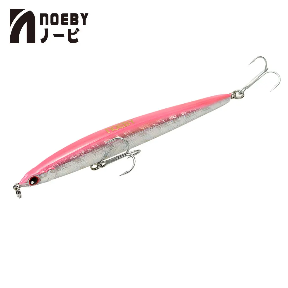 NOEBY NBL9126 карандаш Тонущая приманка stickbait Блюз код тонкий C длинный литье Рыбная приманка вобблер 125 мм/21,5 г Япония крючки - Цвет: NF017