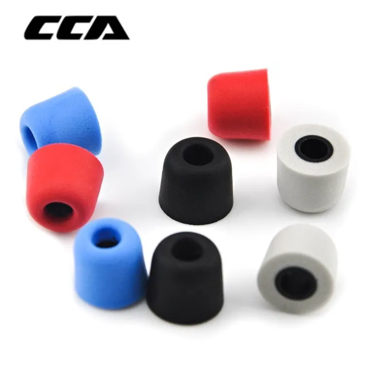 

CCA 1pair(2pcs) 5mm Noise Isolating Memory Foam Ear Tips Ear Foam Eartips For In Ear Earphone Earbud Headset For Zsn Pro As10