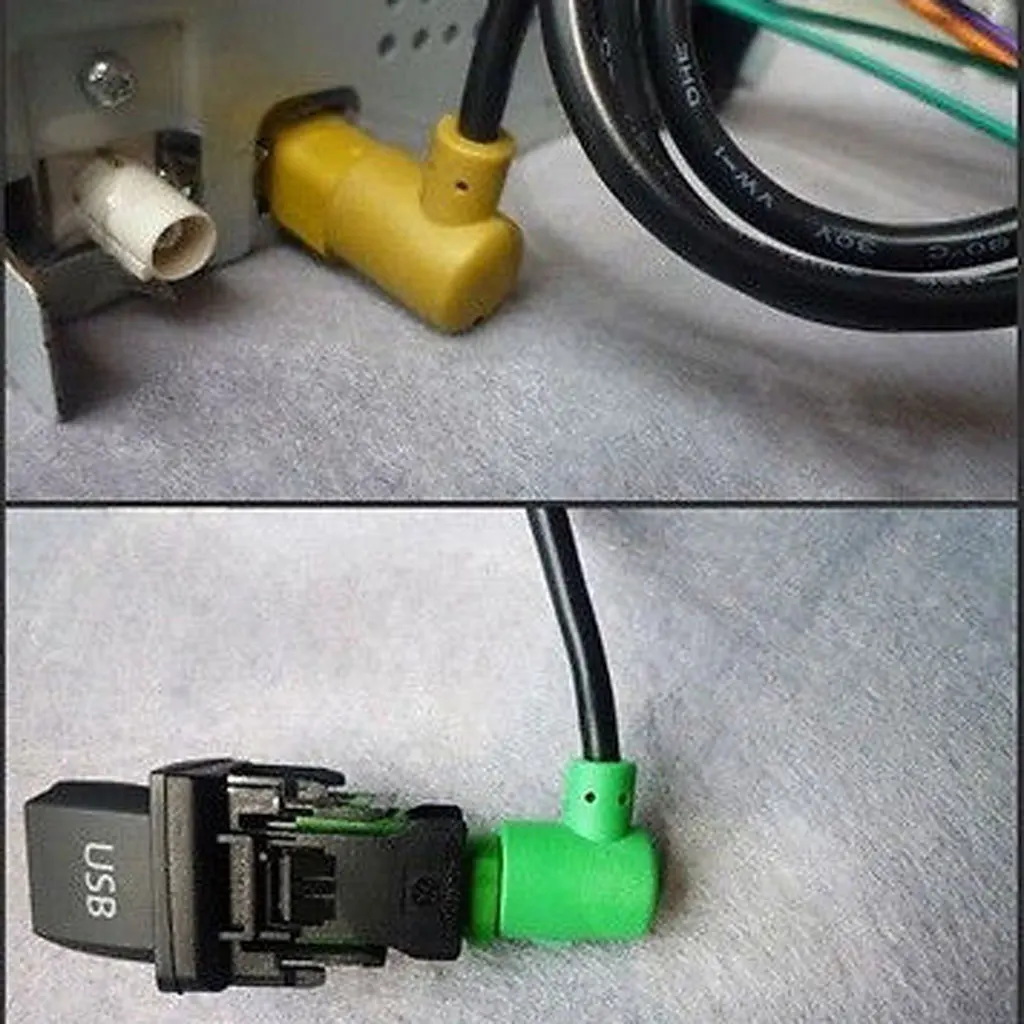 

USB Switch Connector Cable For VW Jetta Rabbit Golf GTI MK5 MK6 RCD510
