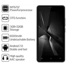 Смартфон CUBOT H3 3 ГБ ОЗУ 32 Гб ПЗУ 5 0 &quotips MTK6737 четырехъядерный Android 7