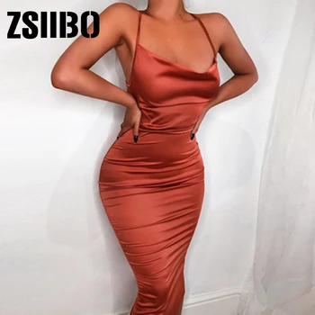 ניאון סאטן תחרה עד קיץ נשים bodycon ארוך midi בציר ללא משענת אלגנטית מסיבת תלבושות סקסי מועדון בגדי vestido שמלת חלוק