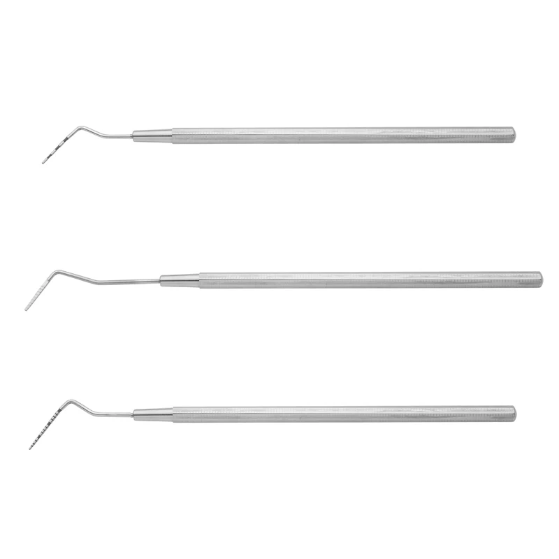

1PC Dental Stainless Steel Periodontal Probe With Scaler Explorer Instrument Endodontic Calibration Implant surgery repair Tool