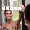 5 Bulb Makeup Mirror Light Headlight Installed Convenient Suction Cup Makeup Lamp LED Mirror Light Battery Powered Gift Dropship ► Photo 2/6