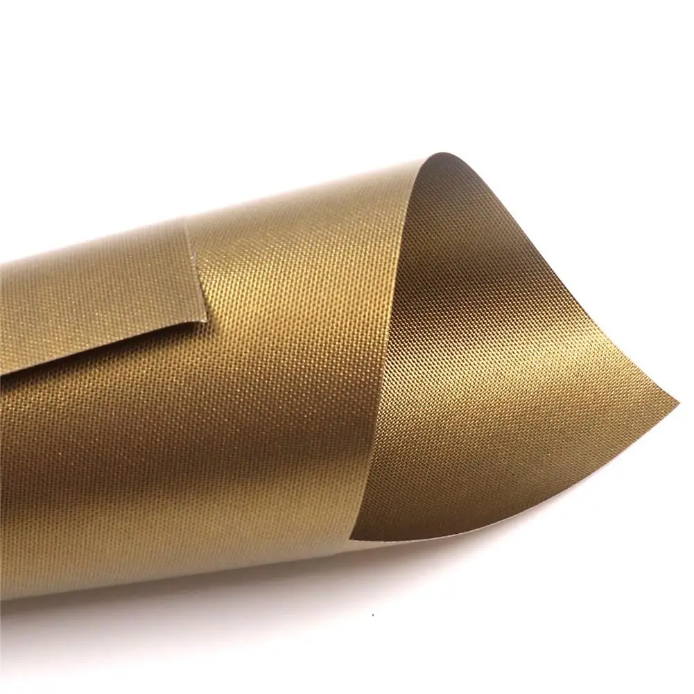 2/4/5pcs Reusable Non-stick BBQ Grill Mat Golden BBQ Grill Mat Copper Kitchen Cooking Sheets Baking Oven(golden)Easy Clean