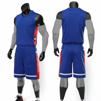 Баскетбольный костюм Мужская команда баскетбольный тренировочный баскетбольный костюм Гладкий детский баскетбольный костюм