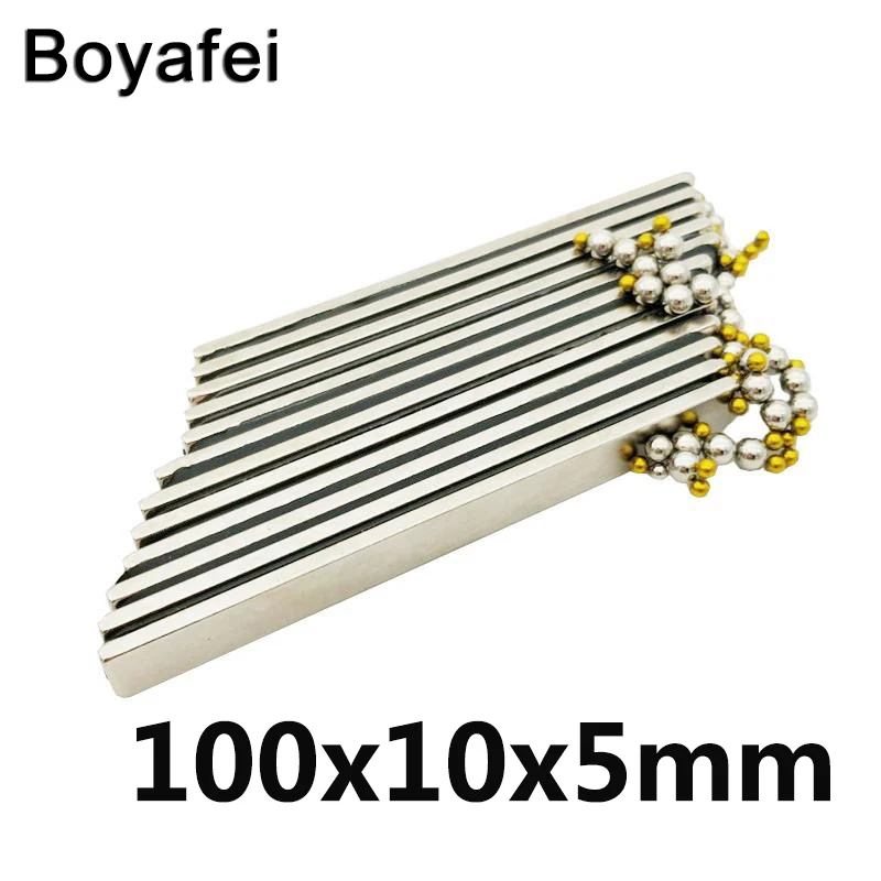 

10/20/50 pcs Bar Neodymium 100x10x5mm Magnet Rare Earth Rectangle for Craftings School Projects and Magnetic Therapy 100*10*5mm
