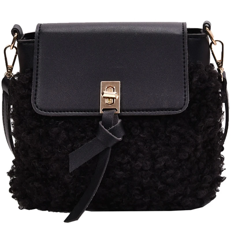 

iVog New Arrival Everyday Ladies Small Fur Shoulder enciaga Crossbody Handbag Fashion Hand Bags for Women 2019