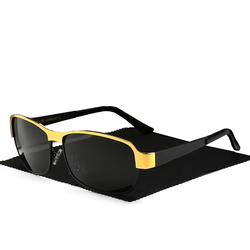 Классические поляризационные солнцезащитные очки, Брендовые мужские солнцезащитные очки, Ретро стиль, алюминиевая линза, мужские/женские зеркальные очки для вождения, uv400 - Цвет линз: 554 c 1 no box