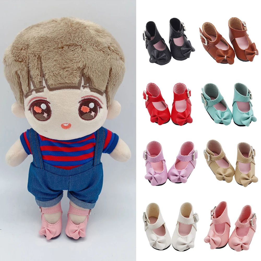 4CM Doll Shoes For 1/6 BJD Dolls Toy As for Plush Dolls Slipper Fit 15cm EXO KPOP Accessories doll shoes plush doll accessories doll accessories