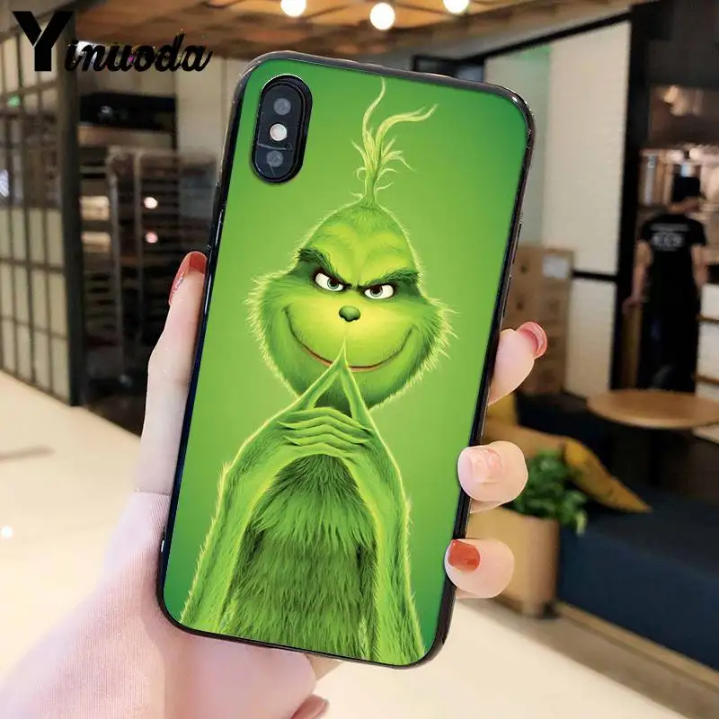 Yinuoda Grinch Chrustma TPU Мягкий силиконовый чехол для телефона чехол для iPhone 8 7 6 6S Plus X XS MAX 5 5S SE XR мобильных телефонов