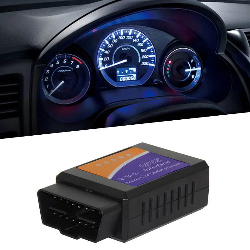 Elm 327 Wi-Fi V1.5 OBD2 инструмент диагностики автомобиля Eml327 ODB2 сканер elm327 Wifi OBD 2 Авто диагностический сканер для Автомобильная Поддержка IOS