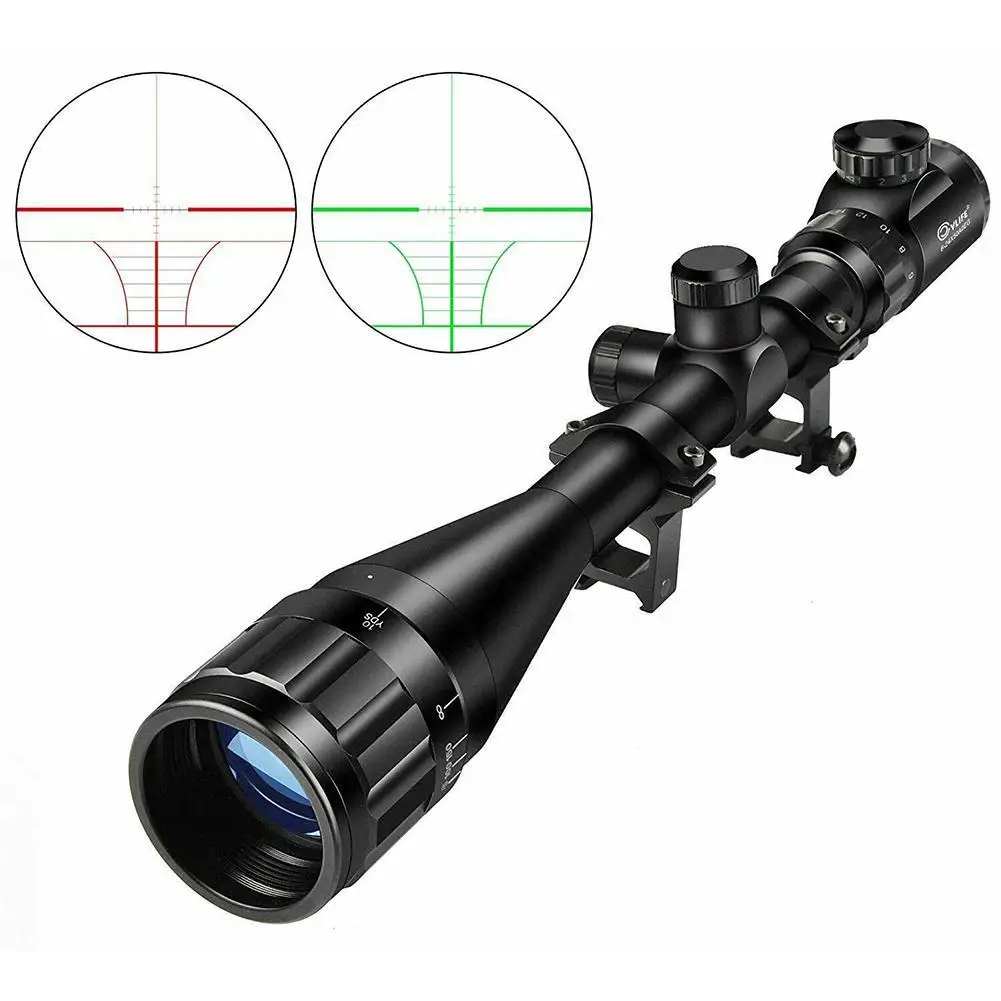 Снайпер 6-24x50 Aoe Riflescope Jacht Hoge Kwaliteit Produto Rood Groen Richtkruis снайперская винтовка Red Dot Sight