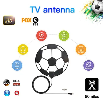 

Digital DIY antena smart HDTV Antenna TV receiver Indoor 1000 Mile 28DB 4k 1080p 300mm cable DVB-T2 isdbt satellite dish Aerial