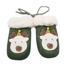 Зимние Детские перчатки; милые Детские Варежки с героями мультфильмов; бархатные теплые Детские перчатки с лямкой на шее; зимние перчатки; Rekawiczki Dzieciece; вязаные перчатки для детей#15