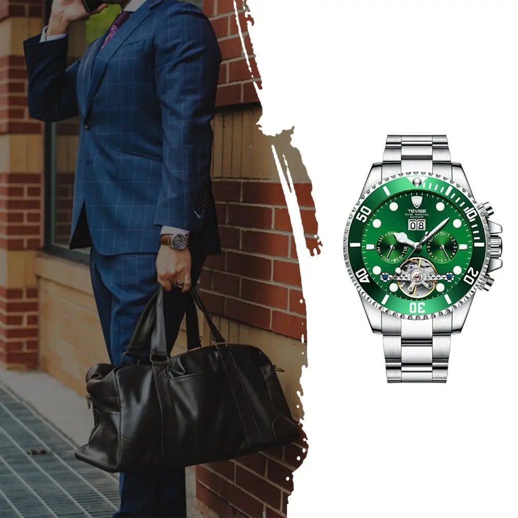 

Multi-function Waterproof Mechanical Watch New Men's Automatic Watch Mechanical Watch Steel Men's Watch