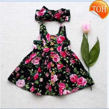 

Baby Girl Floral Dress Kid Party Sleeveless Wedding Pageant Formal Dresses Sundress Clothes 0-4Y