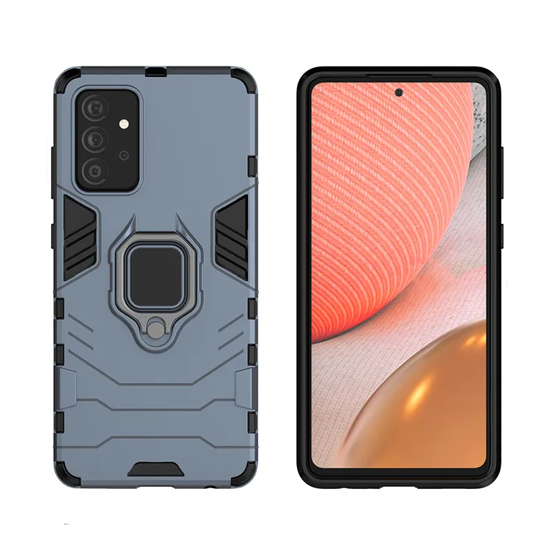 Chống Sốc Armor Dành Cho Samsung Galaxy Samsung Galaxy A02 M02 A02s M02s F02s A12 A32 A52 A72 4G A42 M42 5G F62 M62 Nhẫn Giá Đỡ Bao silicone case samsung