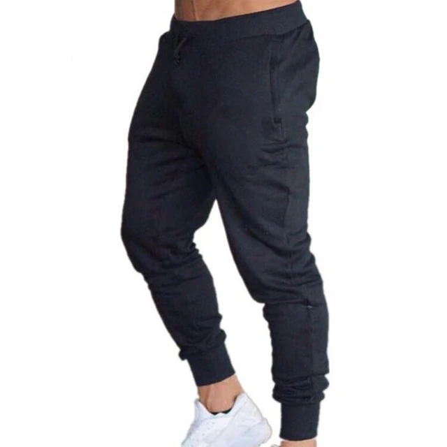 Fitness Muscle Gray Jogging Pants Solid Running Pants Men Sport Pencil Pants Men Cotton Soft Bodybuilding Joggers Gym Trousers Photo Color