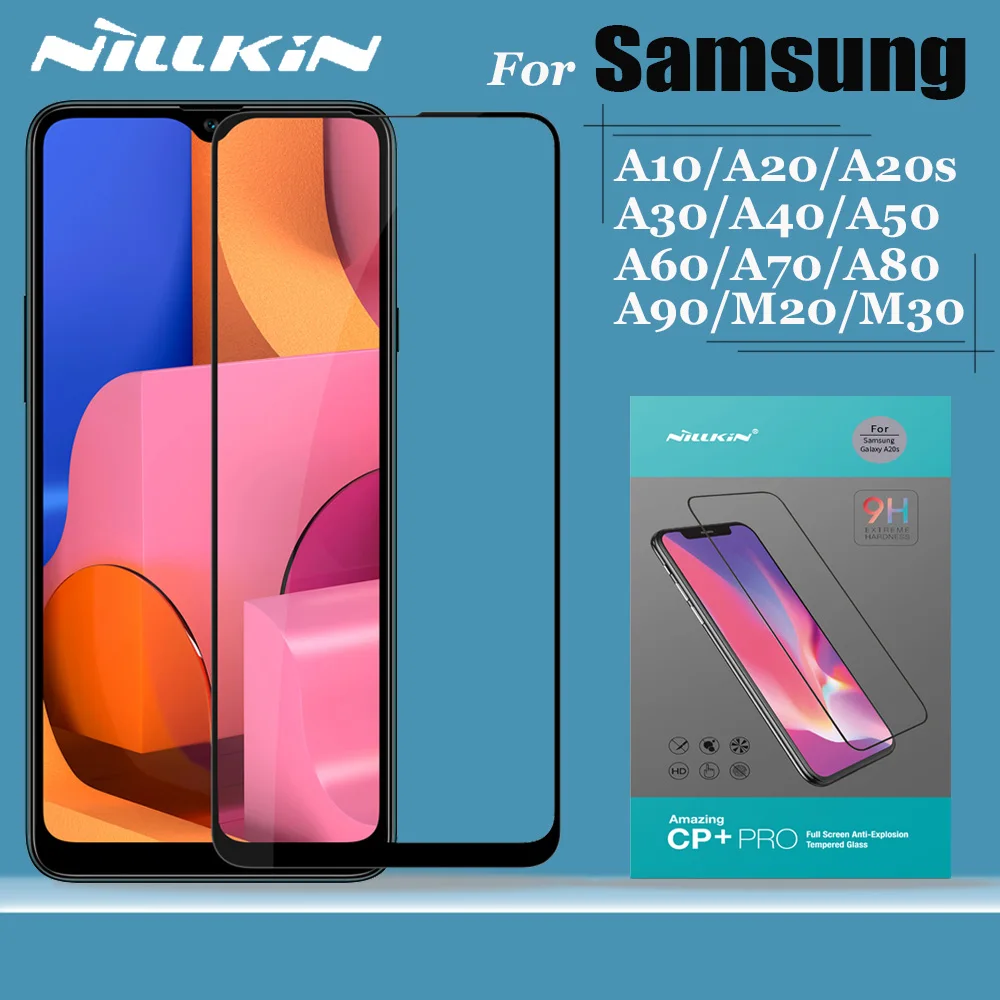 Стекло Nillkin с полным покрытием для Samsung Galaxy A10 A20 A20s A30 A40 A50 A60 A70 A80 A90 M20 M30 защита