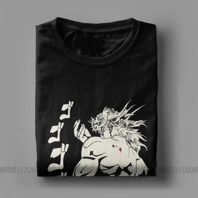 Dio Brando Jojos Bizarre Adventure T-Shirts Men Pure Cotton T Shirt Joestar Anime Kujo Blood Otaku Crusaders Short Sleeve Tees 4
