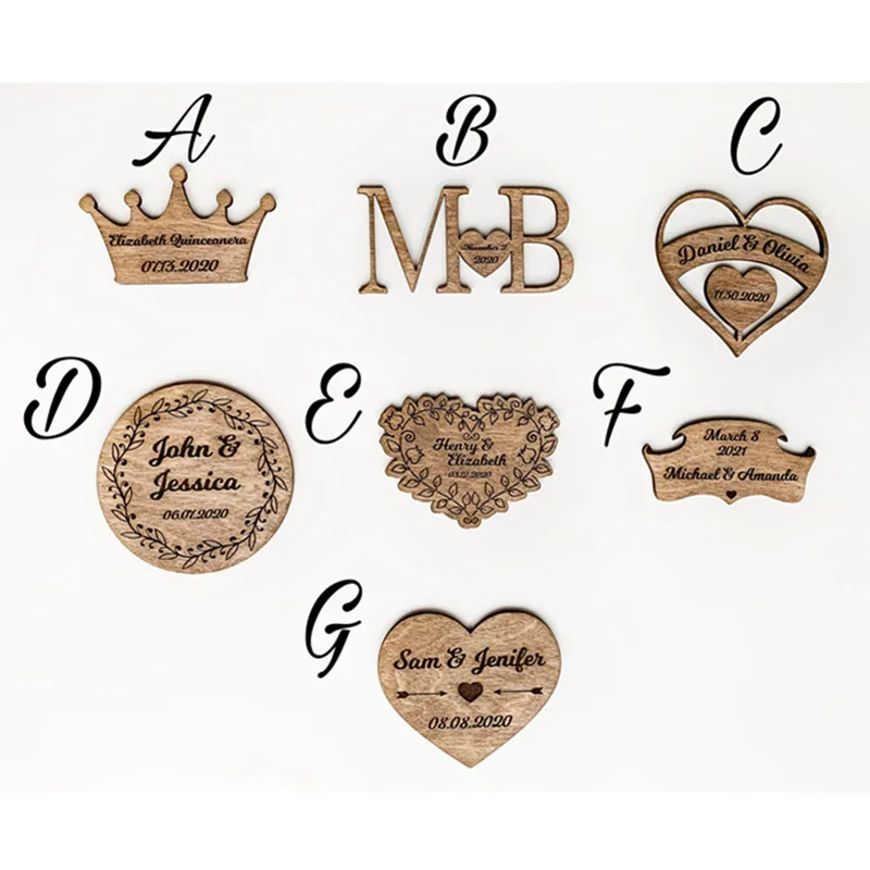 transparent heart Alternative Wedding Guest Book, Alternative Wood Wedding Decor-Guest Book Sign-GuestBook