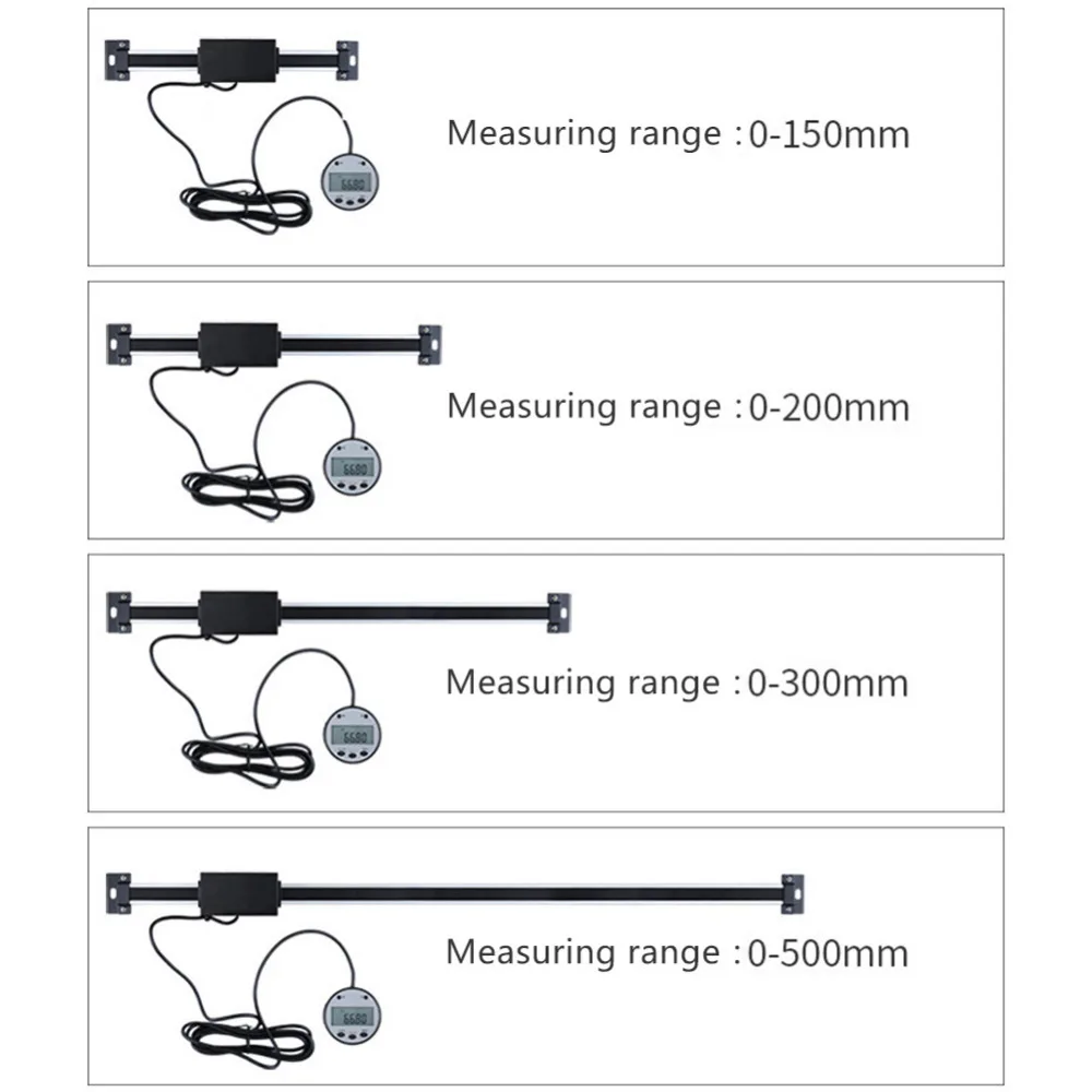Digital-Linear-Readout-Scale-Ruler-Hrizontal-Vertical-Size-Optional-0-01mm-Magnetic-Remote-External-Display-Ruler