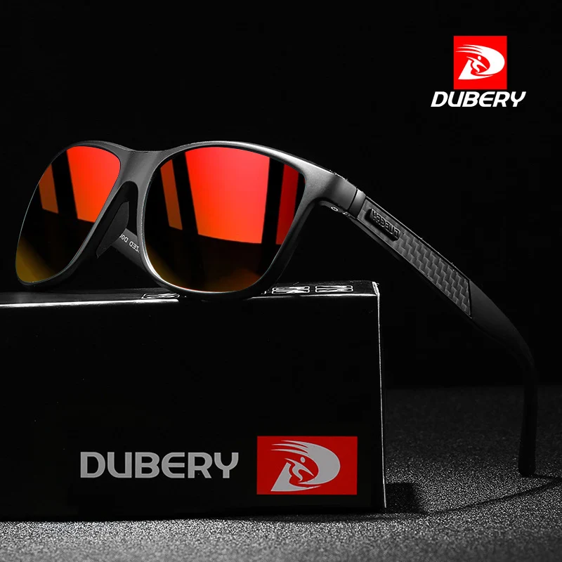 

DUBERY New Classic Design Polarized Sunglasses Men UV400 Mirror Lens Driving Square Sports Sun Glasses for Men Male Shades A15