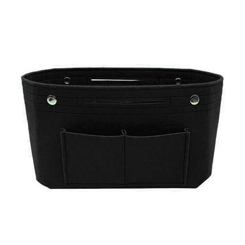 Ladies Fashion Handbag Storage Bag Wallet Insert  Felt Multi Pocket Handbag Utility Bag Durable practical  convenient household