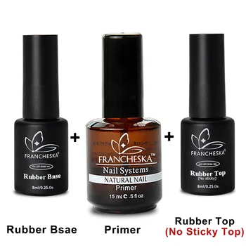 

Francheska top coat base coat nail primer nail set unas oje gellak unha ongle semipermanant soak off gelpolish lakier hybrydowy