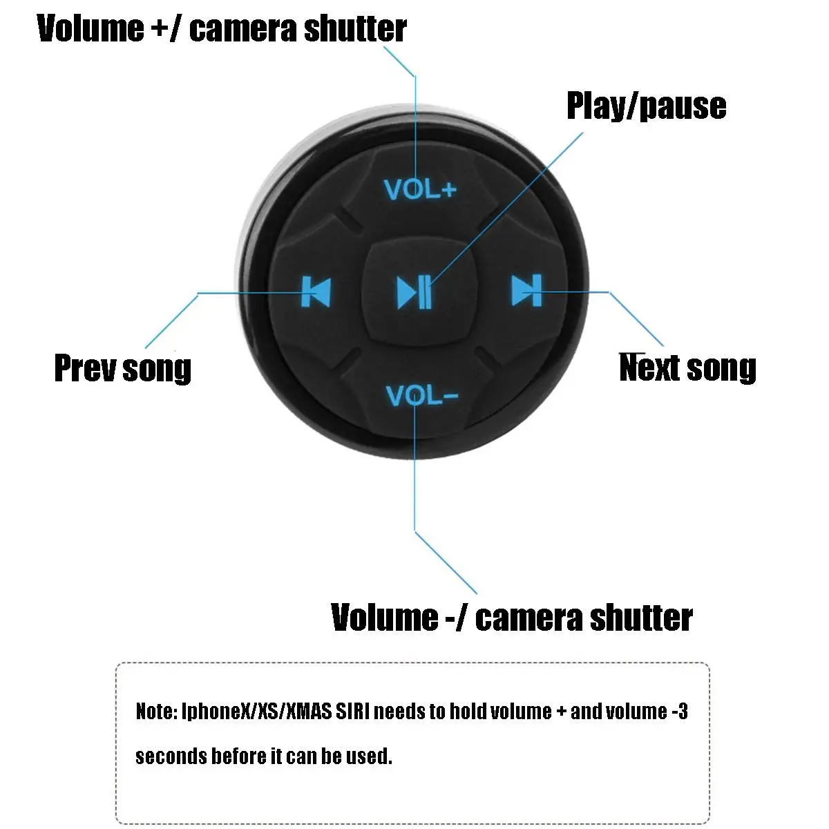 Универсальный Автомобильный bluetooth руль мобильный телефон беспроводной пульт