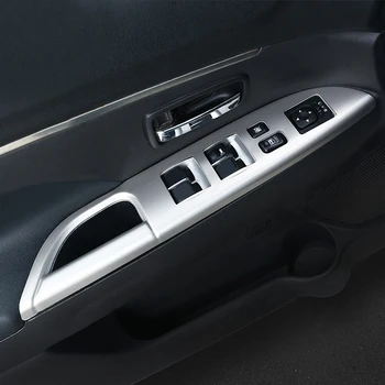 

4PCS ABS Matte Interior Window Switch Lift Cover Trim for Mitsubishi ASX / RVR / Outlander Sport 2013-2020 Left Hand Drive