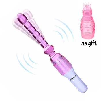 

Multifunction Vibrating Plug Massager with Pleasure Beads for Beginner Explore New Fun Enough Length Stimulate Excited-spot