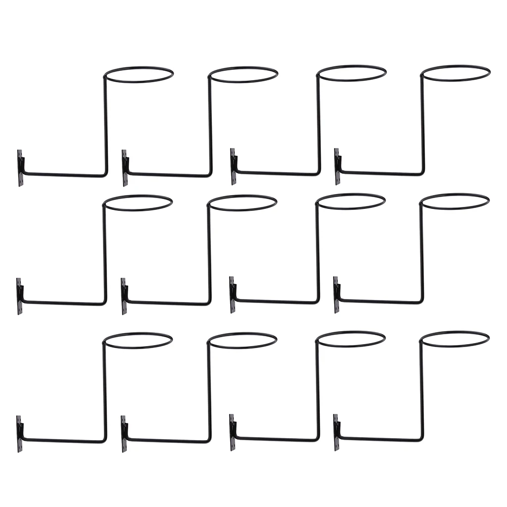 12x Motorcycle Accessories Helmet Holder Hanger Rack Jacket Hook Gifts Black