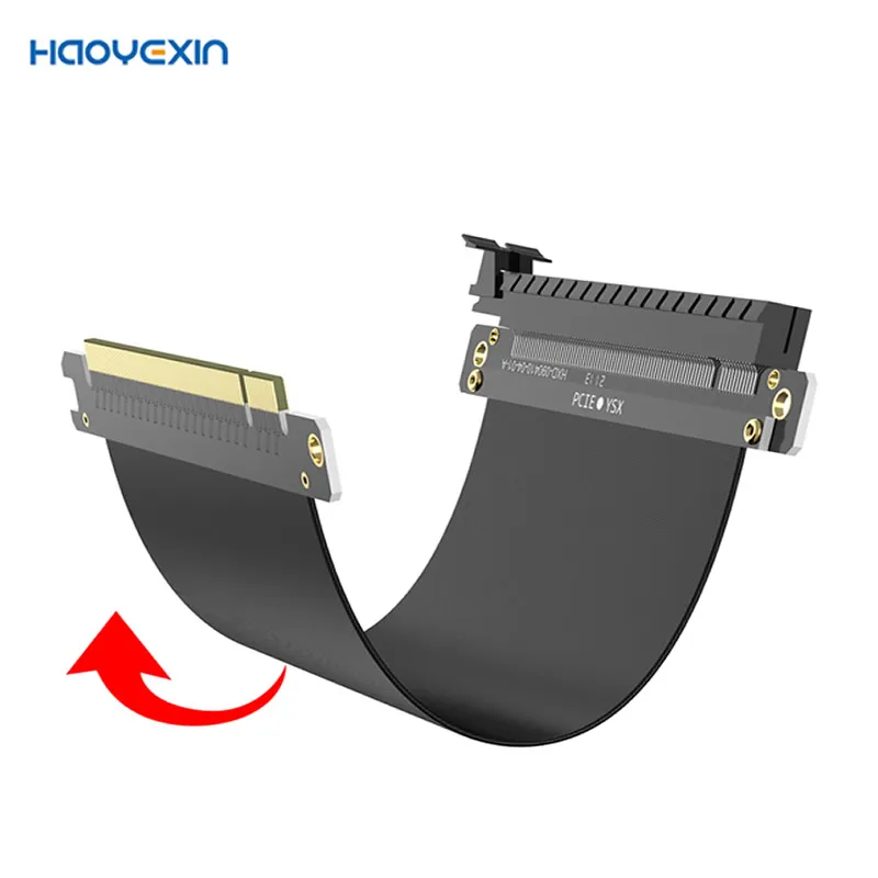 High Speed PC Graphics  PCI Express Connector Cable Riser Card PCI-E X16 3.0 Flexible Cable Extension Port for bitcoin mining