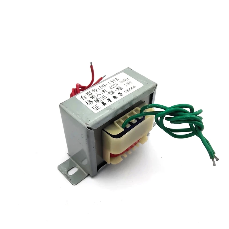 EI57 Тип Силовой трансформатор 15 Вт DB-15VA 220 до 15В 1A AC AC15V мощный инвертор частоты