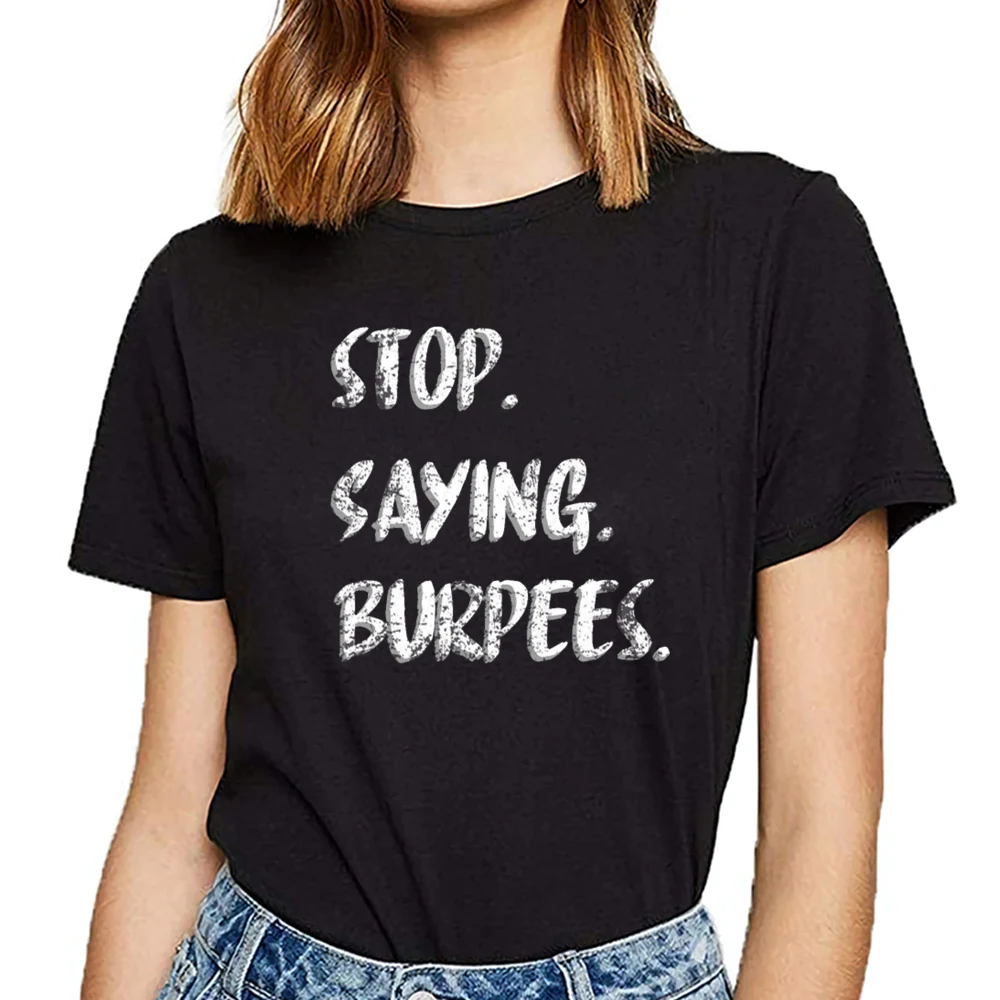 Топы футболка для женщин персональный тренажер burpees Vogue винтажная Женская на