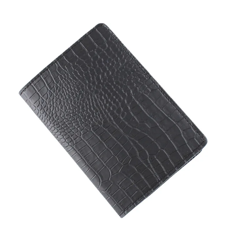 Id Holder Crocodile Pattern Color Leather Travel Passport Holder Passport Book Card Holder Card Holder