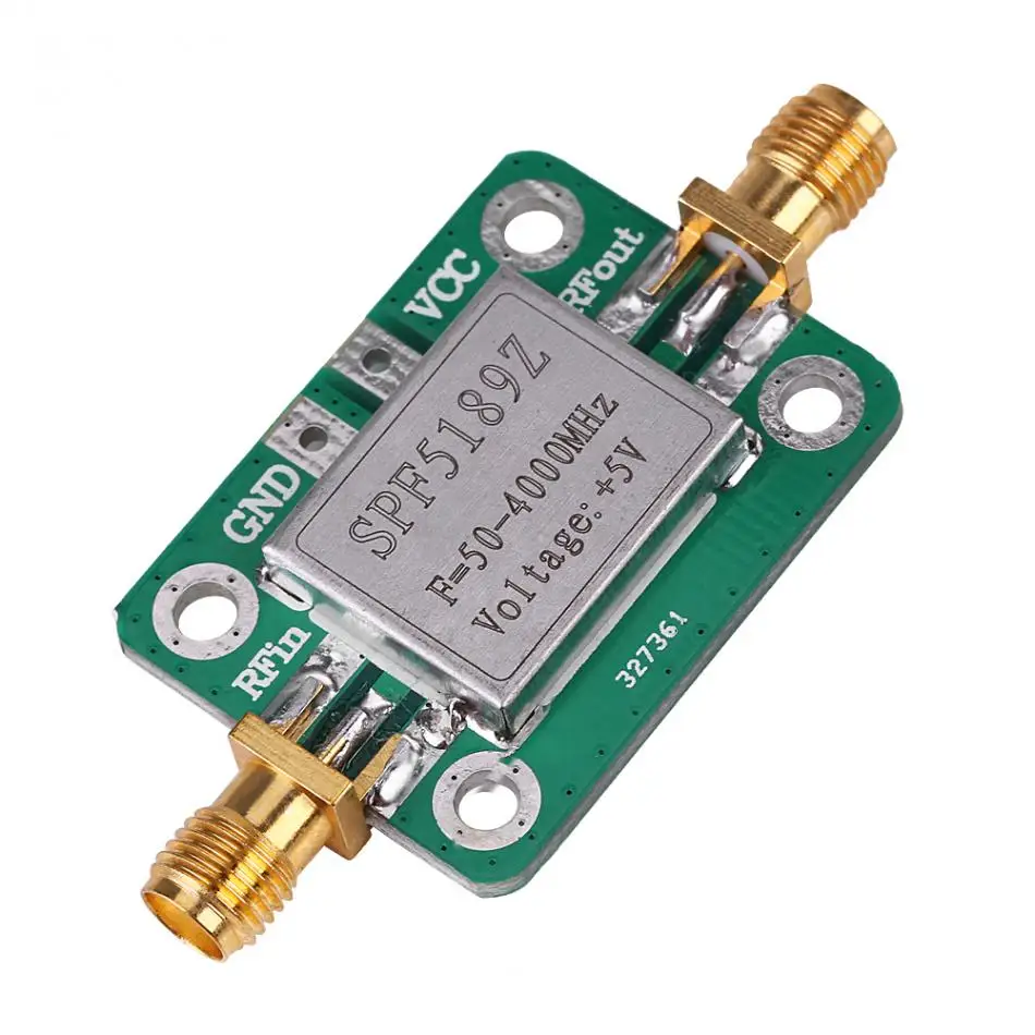 

SPF5189 RF Amplifier LNA 50-4000MHz SPF5189 RF Amplifier Signal Receiver For FM HF VHF / UHF Ham Radio