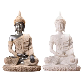 

Car Decoration Nature Sandstone Buddha Figurine Sculpture Home Interior Decoration for Home Car Office